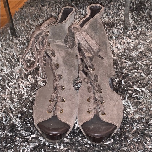 Lucky Brand Shoes - Lucky Brand Suede Wedges